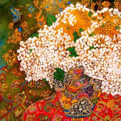 Flowers in Chinese Vase | Obraz na stenu