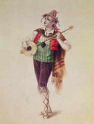 The Actor Dupuis as Piquillo in Offenbach's Operetta 'La Perichole', illustration from 'Costumes des Theatres de Paris', 1868 (litho) | Obraz na stenu