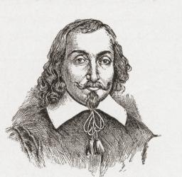 Samuel de Champlain, 1574-1635, "The Father of New France". French navigator, cartographer, draughtsman, soldier, explorer, geographer, ethnologist, diplomat and chronicler. From The History of Our Country, published 1899 | Obraz na stenu