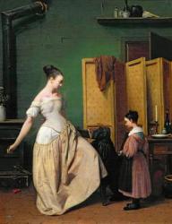 Woman at her Toilet, 1835 (oil on canvas) | Obraz na stenu