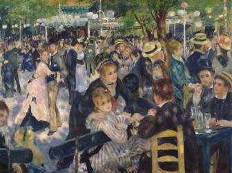 Ball at the Moulin de la Galette, 1876 (oil on canvas) | Obraz na stenu