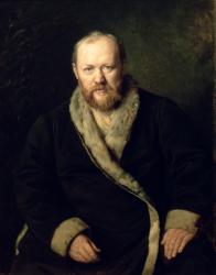 Portrait of Aleksandr Ostrovsky (1823-86) 1871 (oil on canvas) | Obraz na stenu