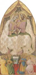 The Coronation of the Virgin, c.1370 (tempera on panel) | Obraz na stenu