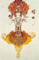 Ballet Costume for 'The Firebird', by Stravinsky (w/c on paper) | Obraz na stenu