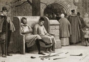 The Seat of Repentance (engraving) | Obraz na stenu