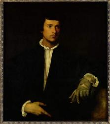 The Man with a Glove, c.1520 (oil on canvas) | Obraz na stenu