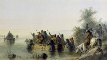 Bull Boating, 1858-60 (w/c on paper) | Obraz na stenu