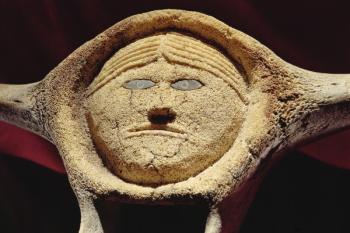 Janus Head, from Cape Dorset (whale vertebrae) (see also 228680) | Obraz na stenu