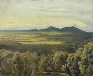 Italian Landscape, 1833 (oil on paper laid down on paperboard) | Obraz na stenu