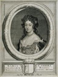 Maria Kazimiera Sobieska (1641-1716) 1674 (engraving) | Obraz na stenu