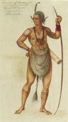 Indian in Body Paint (litho) | Obraz na stenu