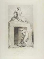 Death's Door, pl.12, illustration from 'The Grave, A Poem' by William Blake (1757-1827) engraved by Luigi Schiavonetti (1765-1810), 1808 (etching) | Obraz na stenu