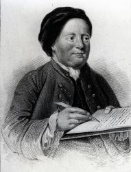 Samuel Richardson (1689-1761) (engraving) (b/w photo) | Obraz na stenu