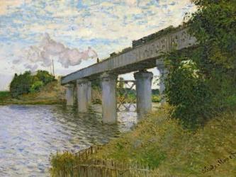The Railway Bridge at Argenteuil, 1874 (oil on canvas) | Obraz na stenu