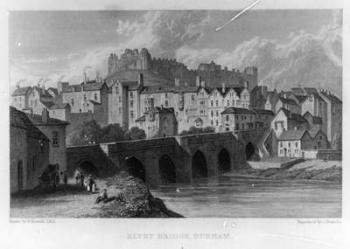 Elvet Bridge, Durham, engraved by  | Obraz na stenu