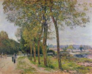 The Seine at Marly, 1876 (oil on canvas) | Obraz na stenu
