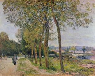 The Seine at Marly, 1876 (oil on canvas) | Obraz na stenu