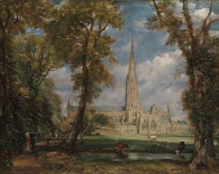 Salisbury Cathedral from the Bishop's Grounds, 1825 (oil on canvas) | Obraz na stenu