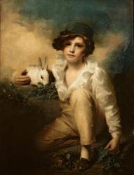 Boy and Rabbit, c.1814 (oil on canvas) | Obraz na stenu