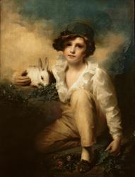 Boy and Rabbit, c.1814 (oil on canvas) | Obraz na stenu