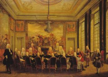 The Council of Regency for the Minority of Louis XV (1710-74) 16th September 1715 (oil on canvas) | Obraz na stenu