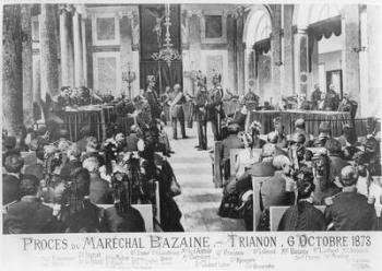 The Trial of Marshal Bazaine, Trianon, 6 October 1873 (litho) | Obraz na stenu