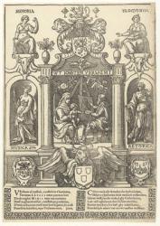Coat of arms of the Antwerp Guild of Saint Luke, 1500-49 (print) | Obraz na stenu