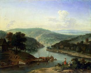 River Landscape, 1697 (oil on canvas) | Obraz na stenu