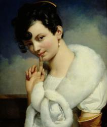 Portrait of a Woman (oil on canvas) | Obraz na stenu