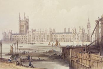 The New Houses of Parliament (litho) | Obraz na stenu