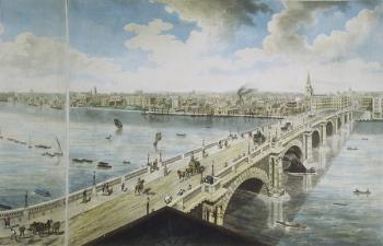 Panoramic view of London, 1792-93 (coloured aquatint) | Obraz na stenu