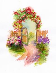 Garden Gate, 2014, (watercolor) | Obraz na stenu