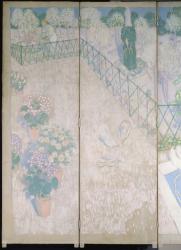 Screen with doves, detail of the left hand panels, c.1896 (oil on canvas) | Obraz na stenu