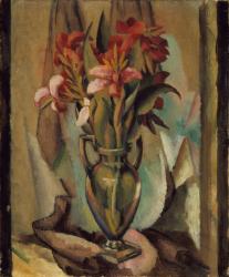 Flowers in a Handled Vase, 1919-22 (oil on canvas) | Obraz na stenu