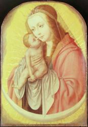 Virgin and Child (oil on panel) | Obraz na stenu