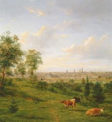 View of Melbourne, 19th century | Obraz na stenu