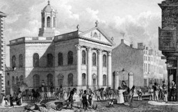 Unitarian Chapel, Paradise Street, Liverpool, engraved by J. Smith (engraving) | Obraz na stenu