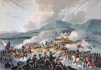 Battle of the Bidassoa, 9th October, 1813: engraved by Daniel Havell (engraving) | Obraz na stenu