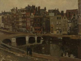 The Rokin in Amsterdam, 1897 (oil on canvas) | Obraz na stenu
