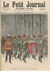 Funeral of Albert Victor (1864-92) Duke of Clarence, from 'Le Petit Journal', 6th February 1892 (colour litho) | Obraz na stenu
