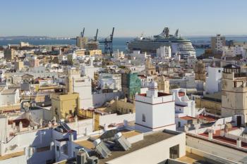Cadiz, Spain. Rooftop view. (photo) | Obraz na stenu