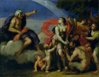 Jupiter and Pandora (oil on panel) | Obraz na stenu
