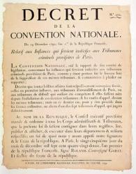Decree of the National Convention, 24th December 1792 (engraving) | Obraz na stenu