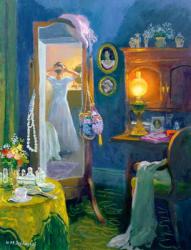 Dressing Room (Victorian Style) (oil on board) | Obraz na stenu