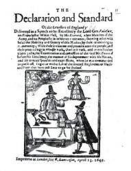 The Declaration and Standard of the Levellers, April 23 1649 (woodcut) (b/w photo) | Obraz na stenu