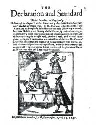 The Declaration and Standard of the Levellers, April 23 1649 (woodcut) (b/w photo) | Obraz na stenu