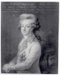 Portrait of Marshal Charles-Joseph (1735-1814) Prince de Ligne (oil on canvas) (b/w photo) | Obraz na stenu
