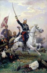 General M.D. Skobelev (1843-82) in the Russian-Turkish War, 1883 (oil on canvas) | Obraz na stenu