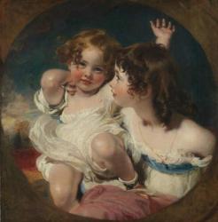 The Calmady Children (Emily, 1818–1906, and Laura Anne, 1820–94), 1823 (oil on canvas) | Obraz na stenu