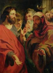 Christ Instructing Nicodemus (oil on canvas) | Obraz na stenu